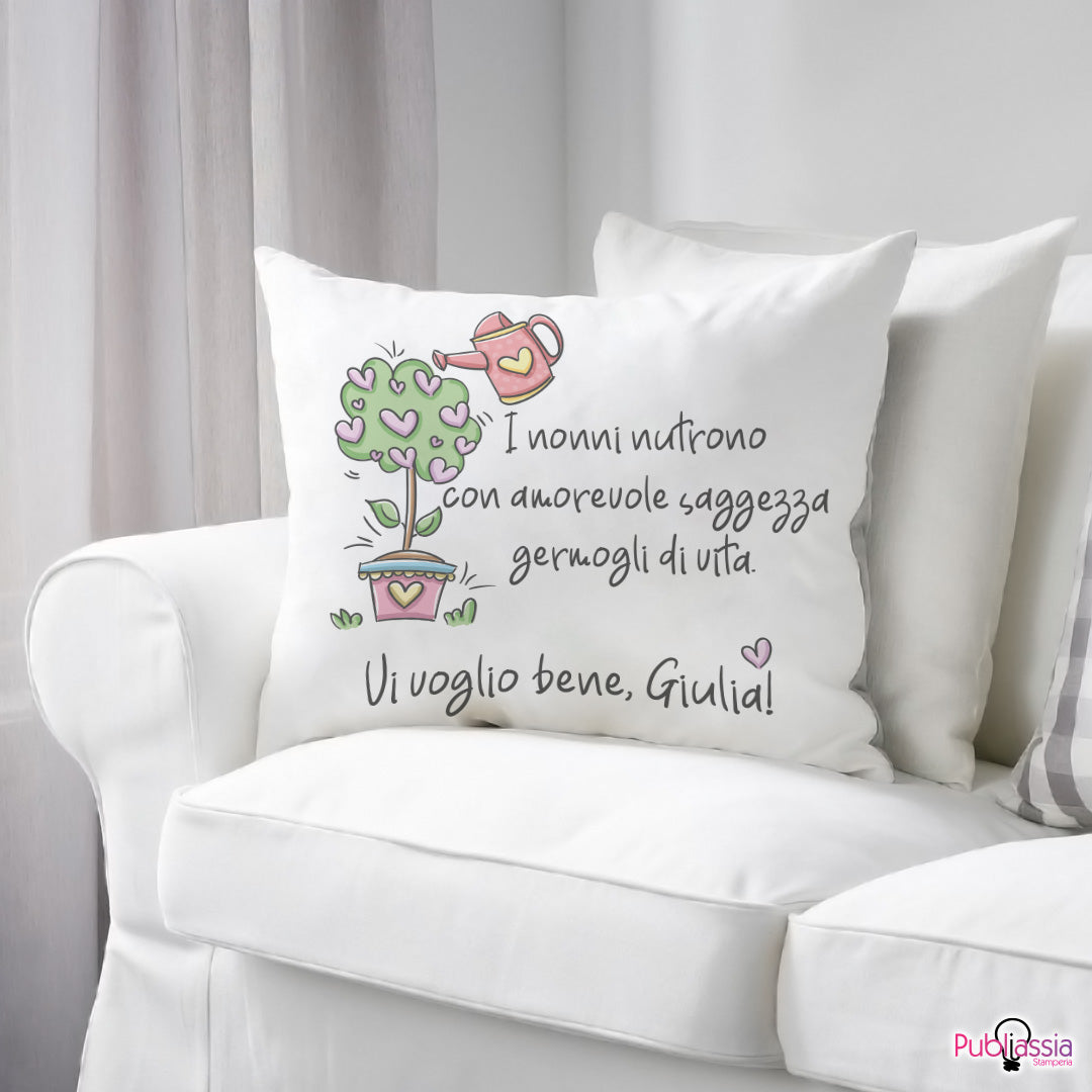 Vi voglio bene Nonni - Cuscino personalizzato