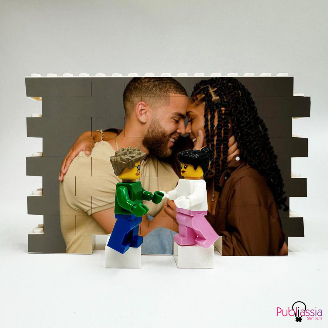 Best Couple - Mattoncini con foto personalizzata