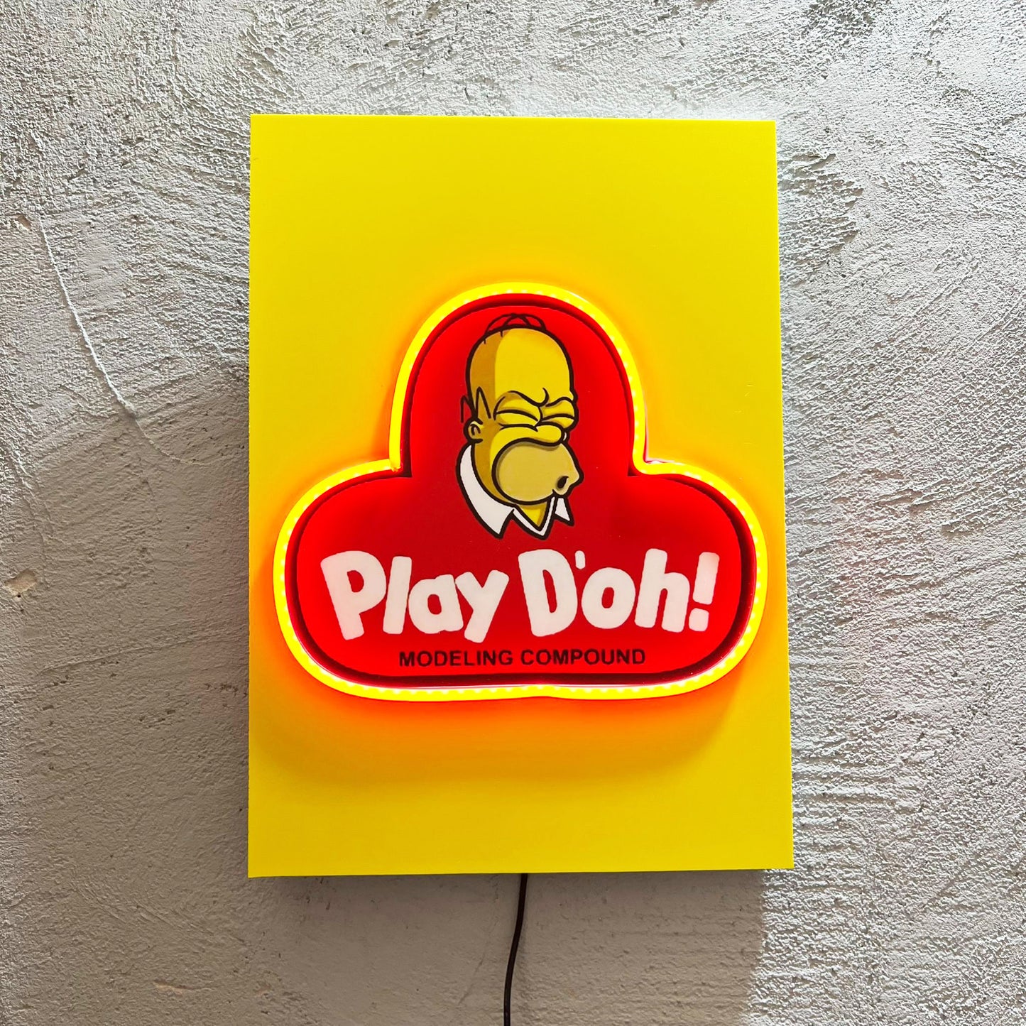 Play D'oh! - Quadretto con Neon Led