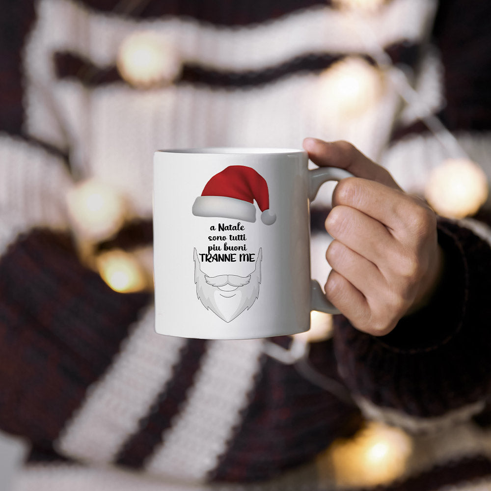 A Natale sono tutti più buoni...tranne me - Tazza mug - idea regalo Natale