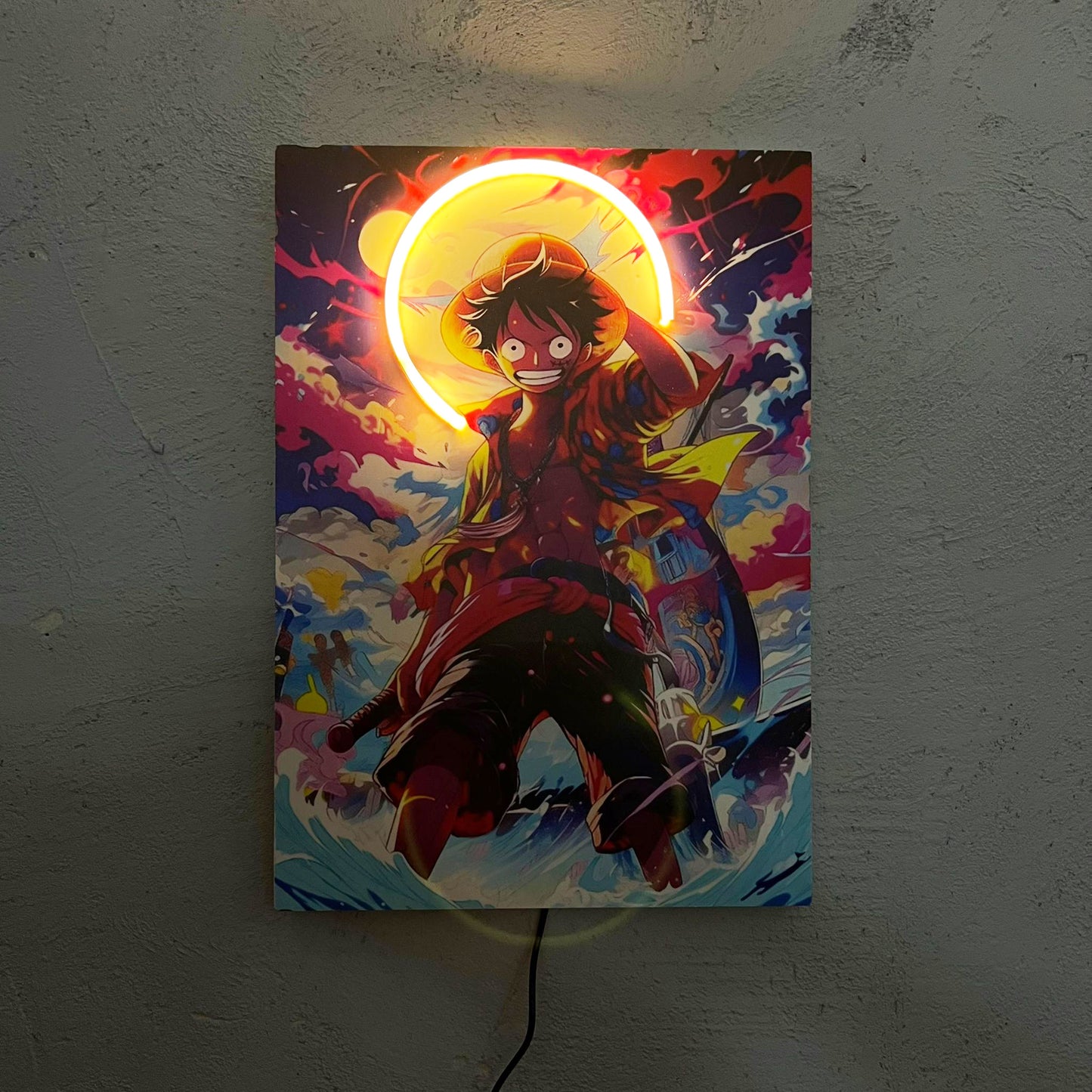 One - Quadretto con Neon Led