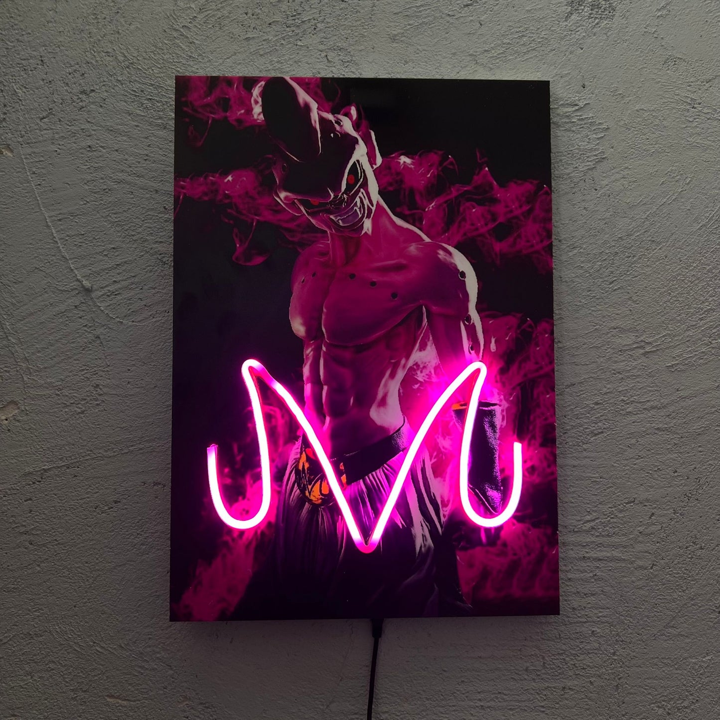 Majin - Quadretto con Neon Led