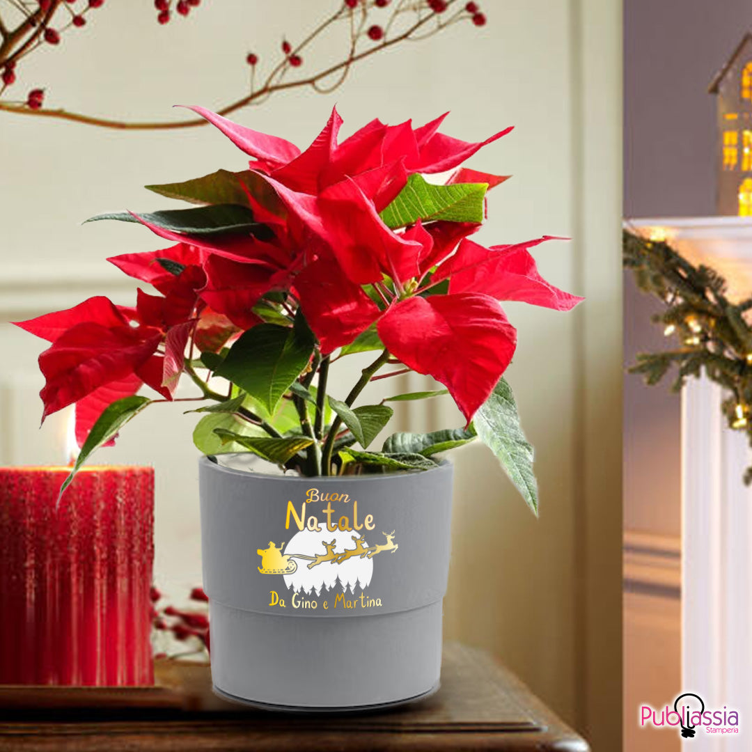 Buon Natale - Portavaso personalizzato con nomi