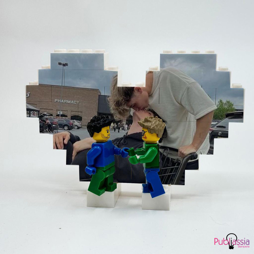 I love you - Mattoncini con foto personalizzata