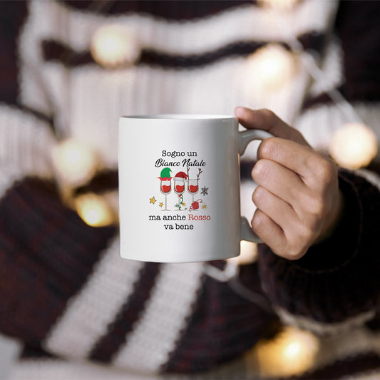 Bianco Natale - Tazza mug - idea regalo Natale