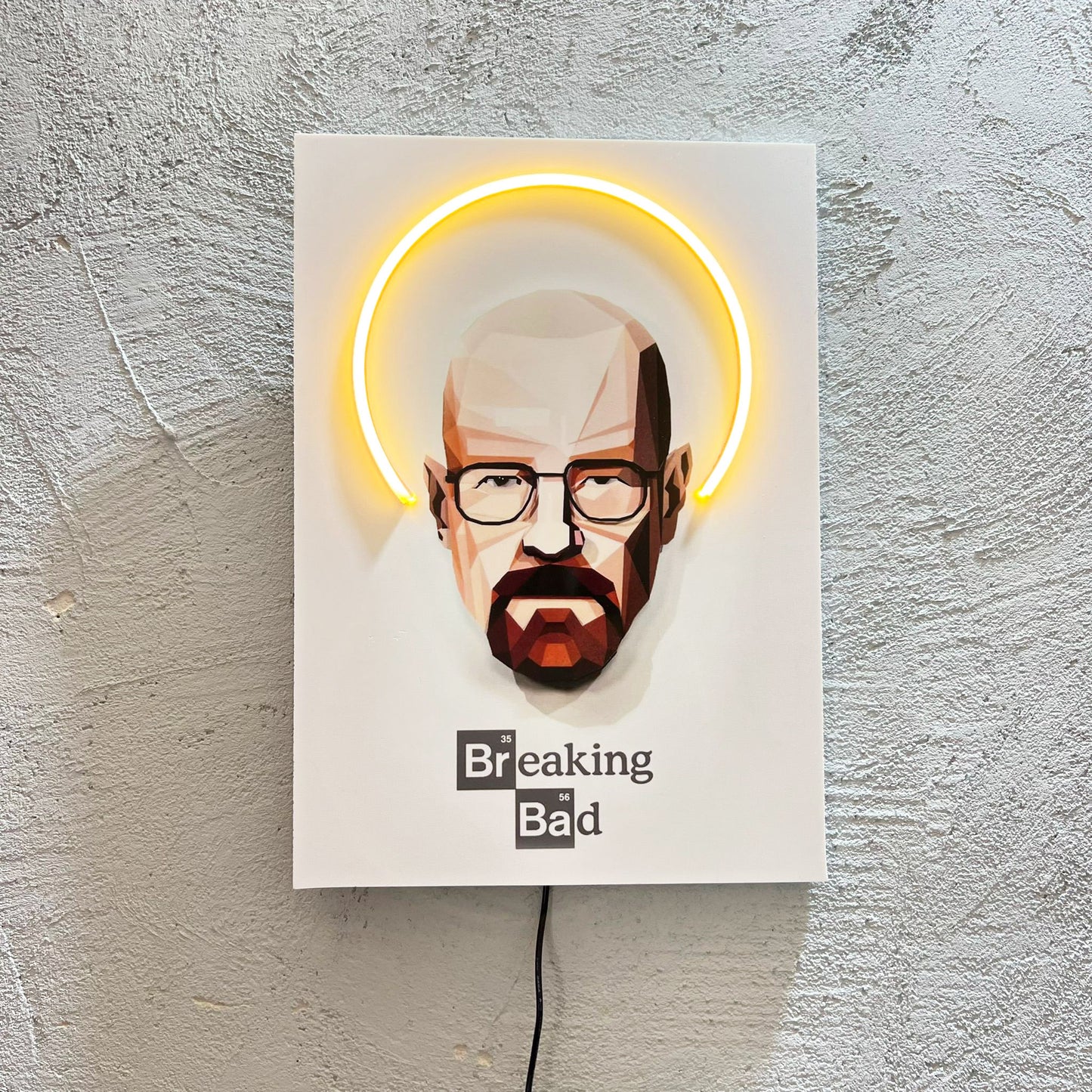 Br Ba - Quadretto con Neon Led