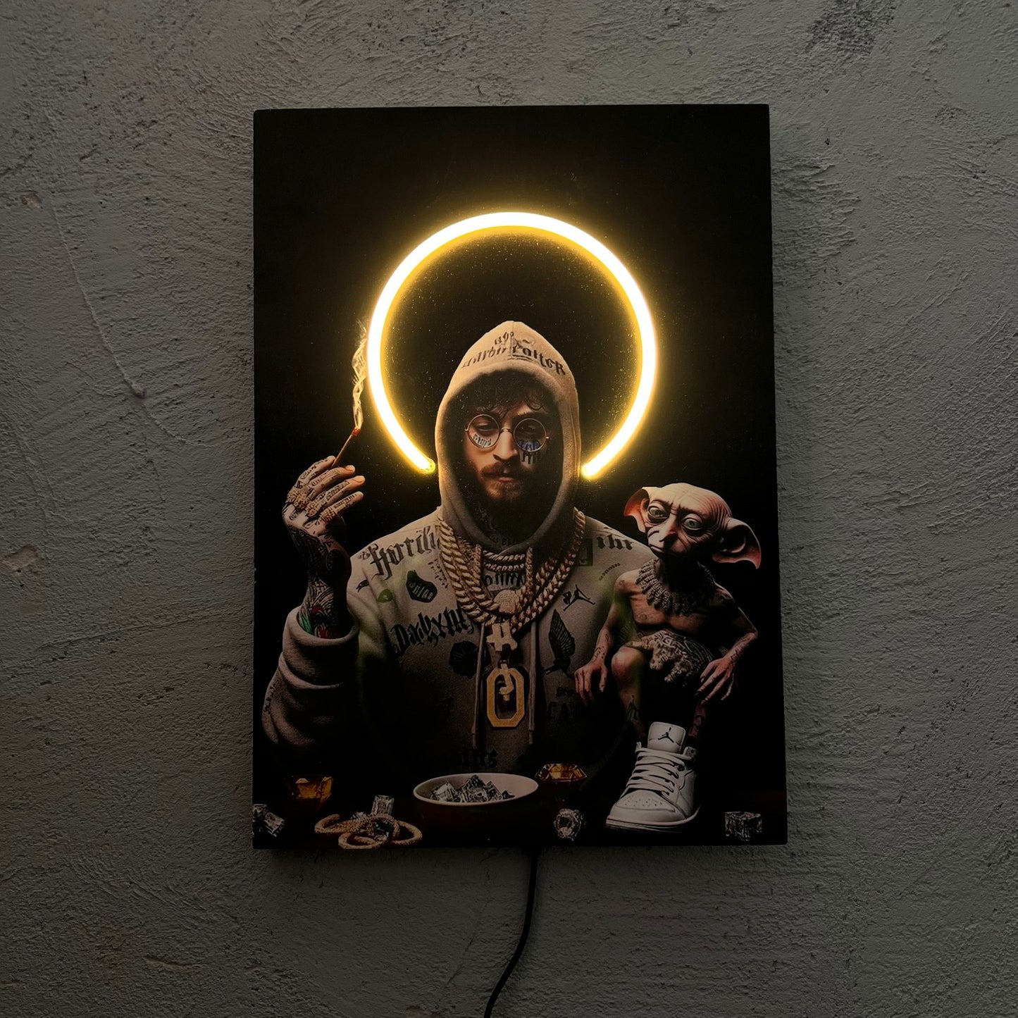 Harry - Quadretto con Neon Led