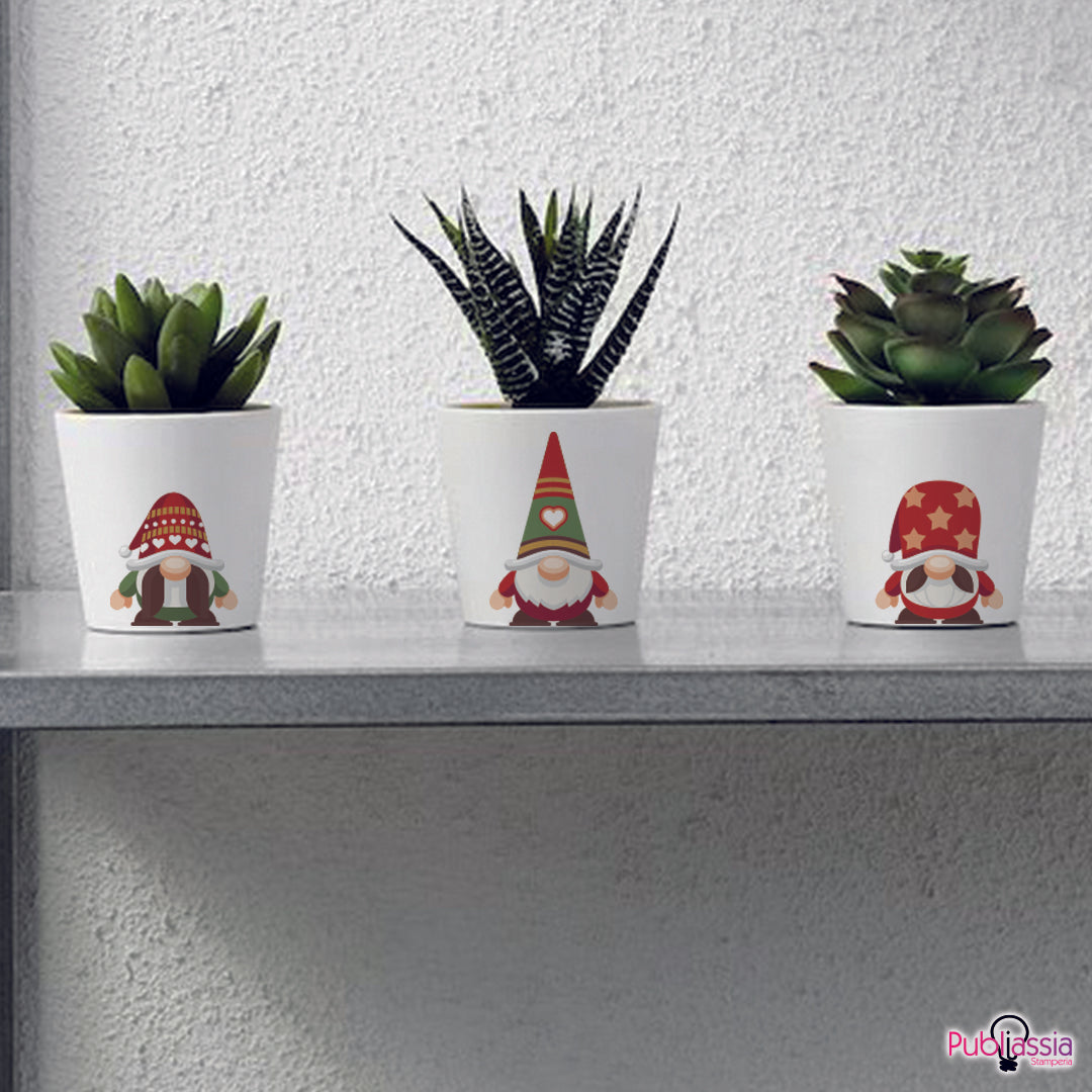 Christmas dwarves - Set 3 Piantine artificiali