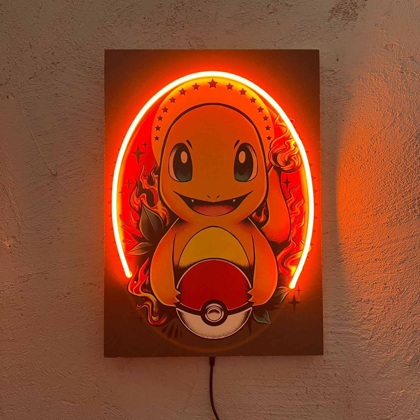 Red Pocket - Quadretto con Neon Led