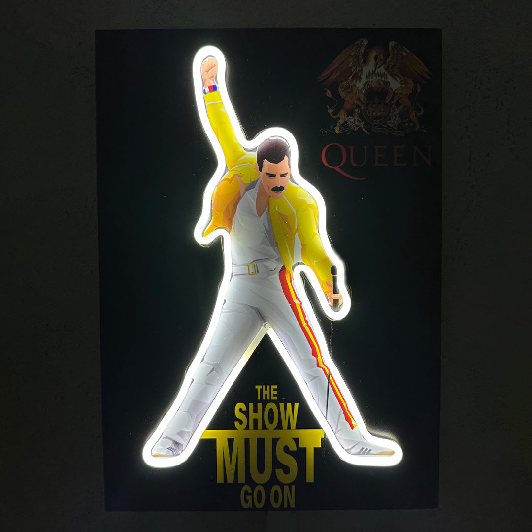 The show must go on - Quadretto con Neon Led