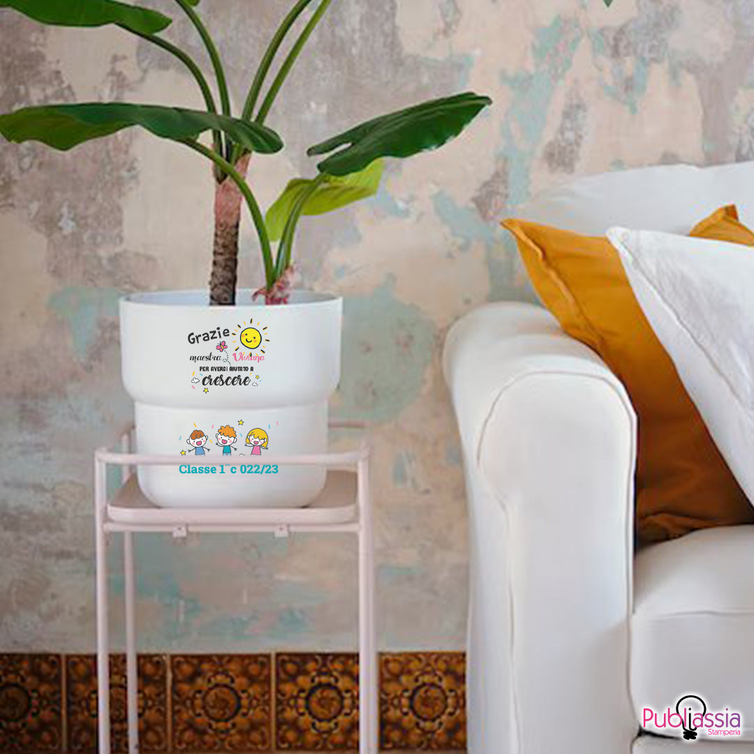 Grazie Maestra - Portavaso personalizzato con nomi