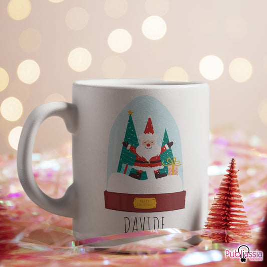 Bianco Natale - Tazza mug personalizzata con nome