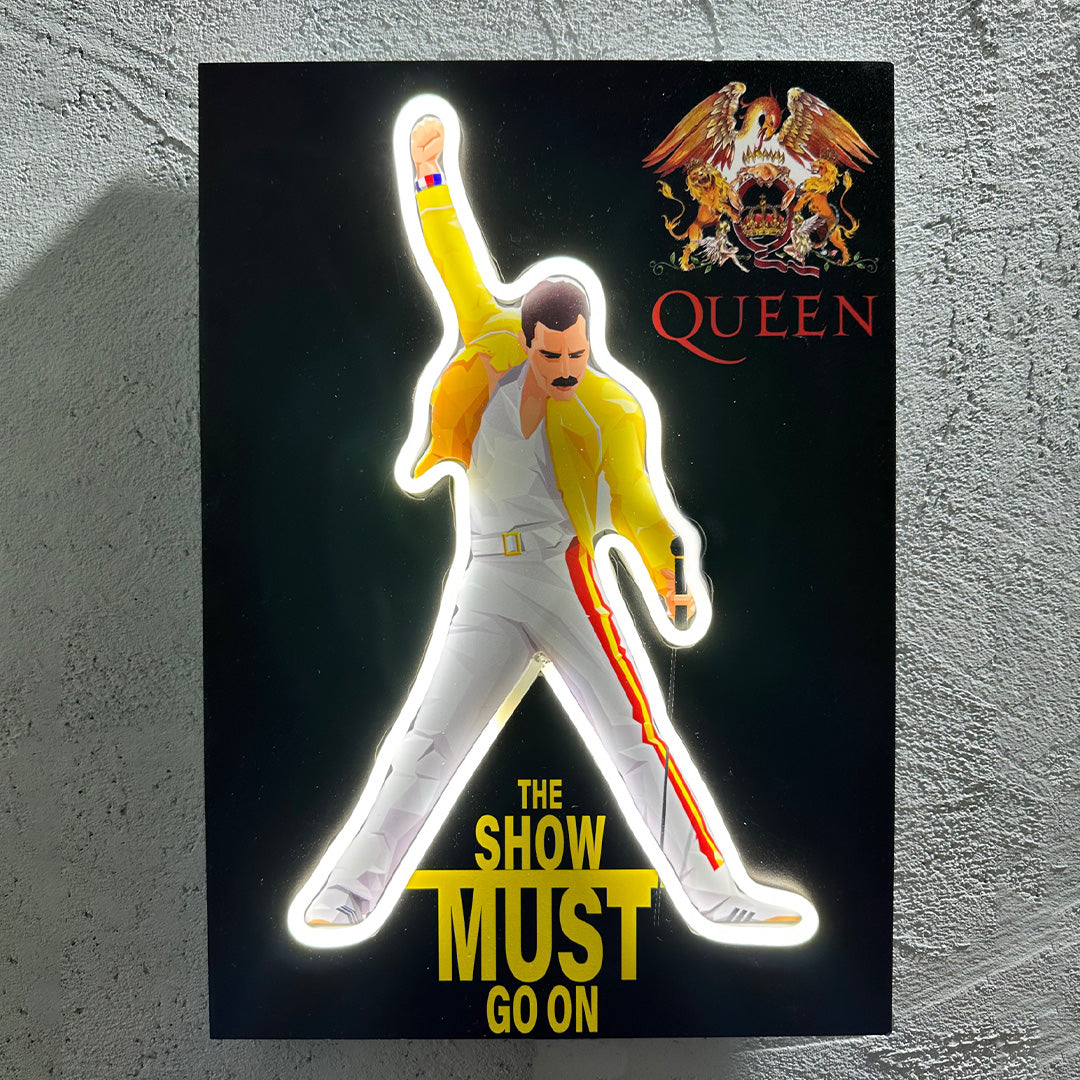 The show must go on - Quadretto con Neon Led