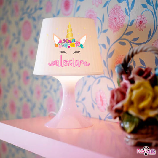 Unicorno - Lampada da Tavolo Personalizzata con Nome