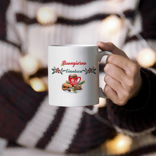 Buongiorno - Tazza mug personalizzata con nome - idea regalo Natale
