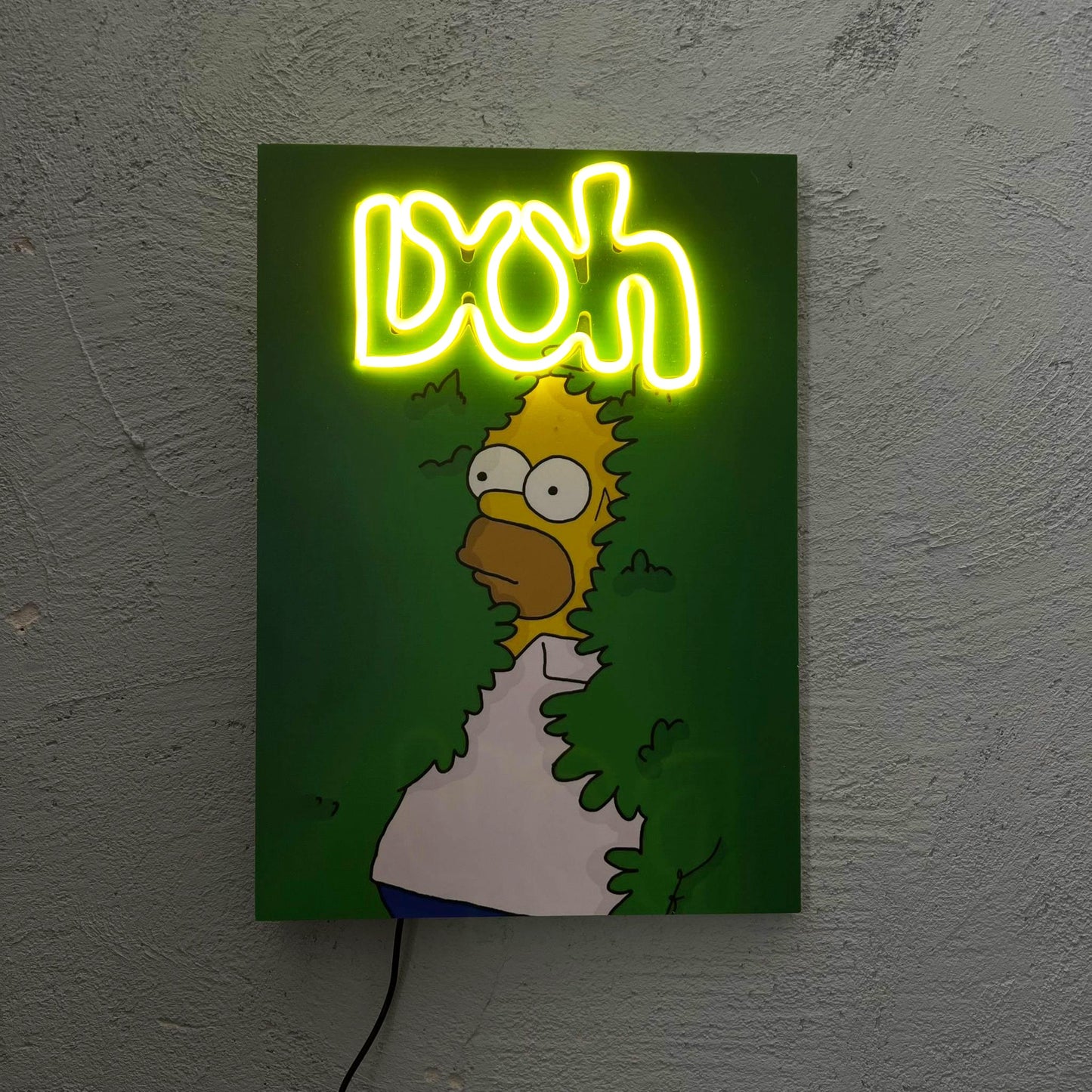 Doh - Quadretto con Neon Led
