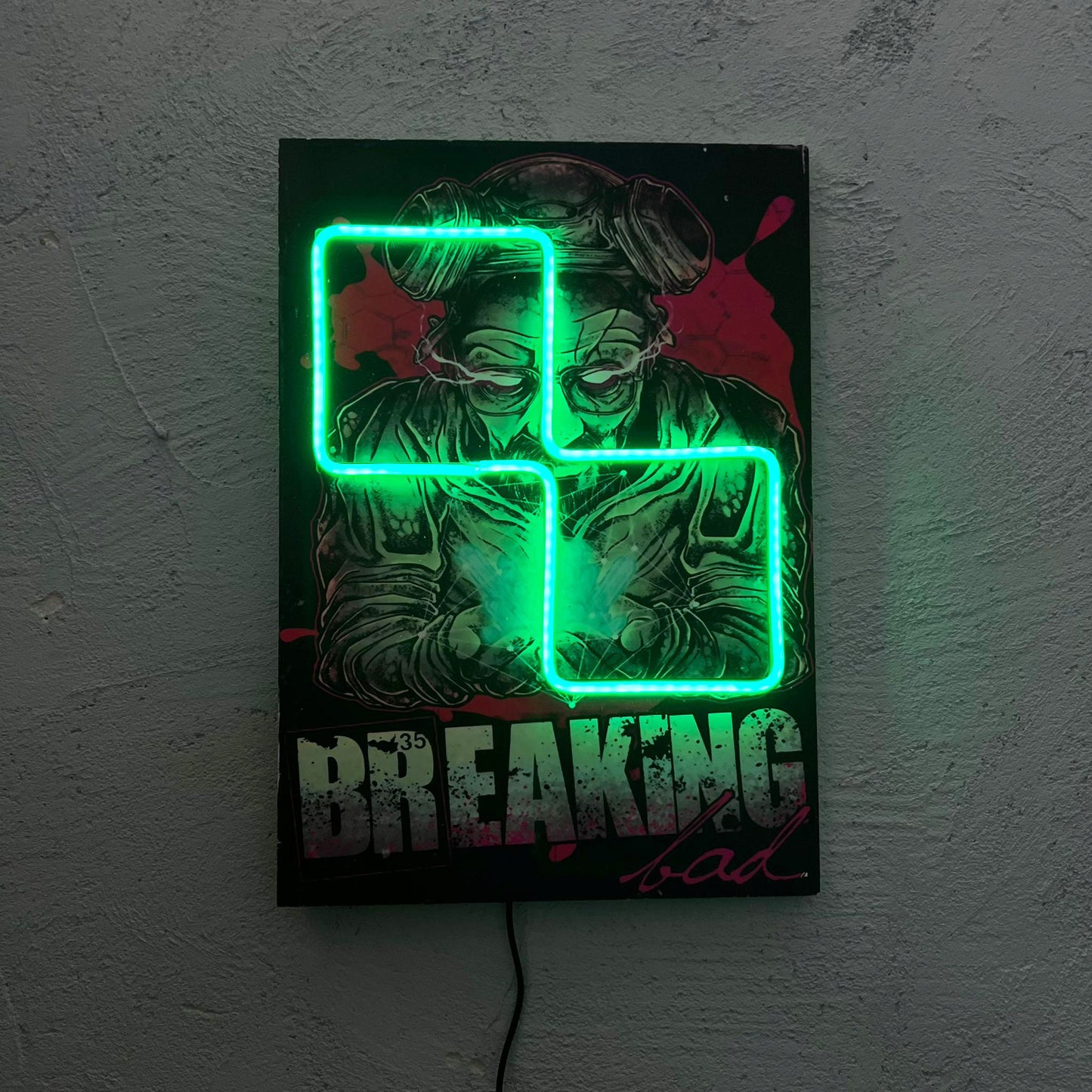Breaking - Quadretto con Neon Led
