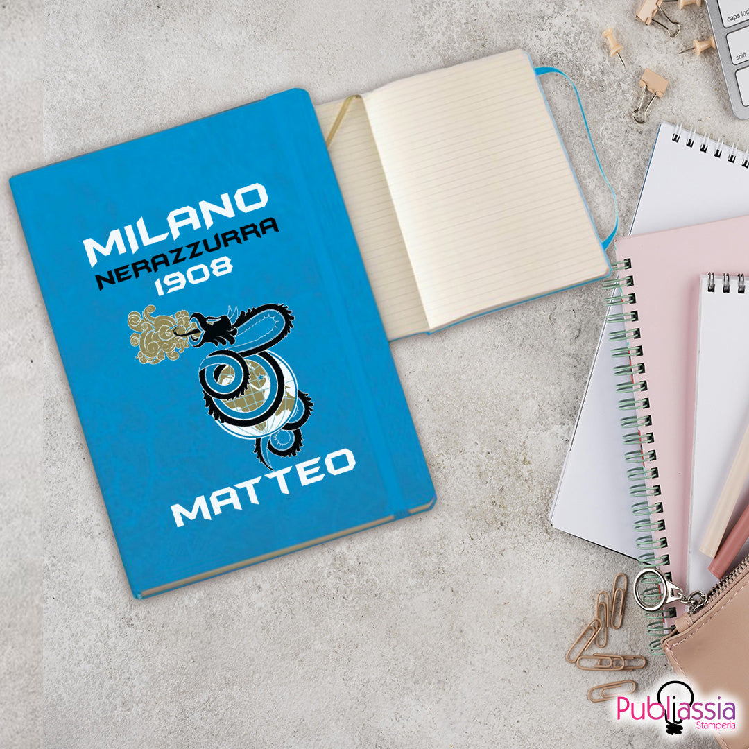 Milano Nerazzurra - Blocco Notes personalizzato con nome