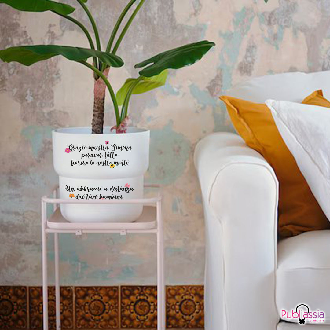 Un abbraccio dai tuoi bambini - Portavaso personalizzato con nomi