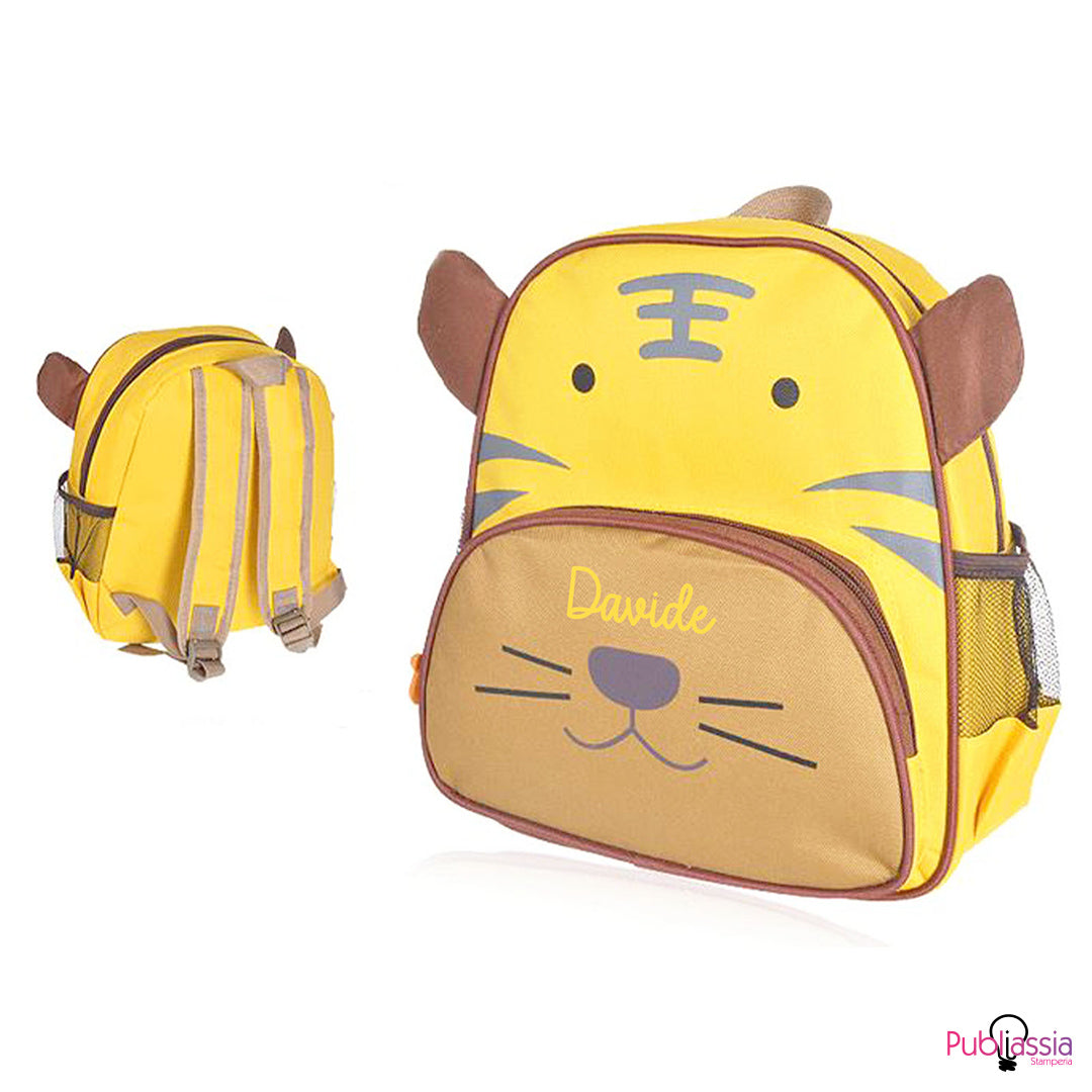 Tiger - Zaino per bambini personalizzato con nome