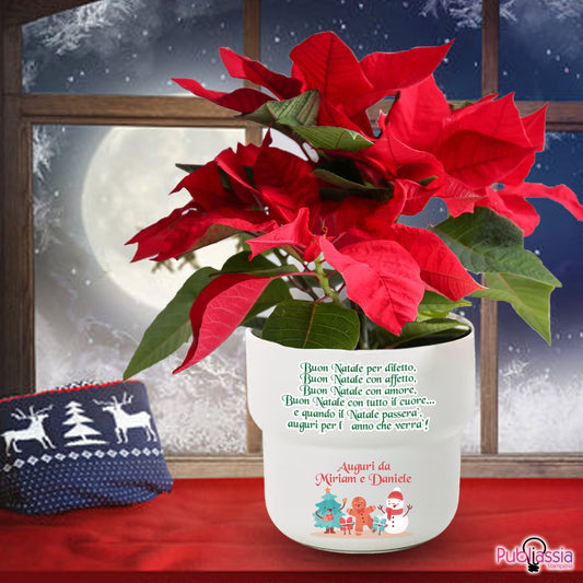 Buon Natale - Portavaso personalizzato con nomi