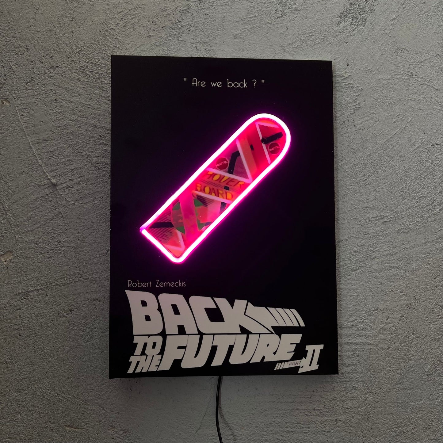 Future II - Quadretto con Neon Led