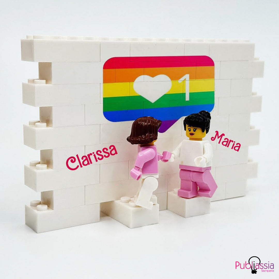 Peace & Love - Mattoncini personalizzati con nomi