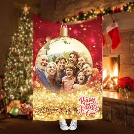 Christmas Family - Plaid, coperta Natalizia Idea Regalo Natale