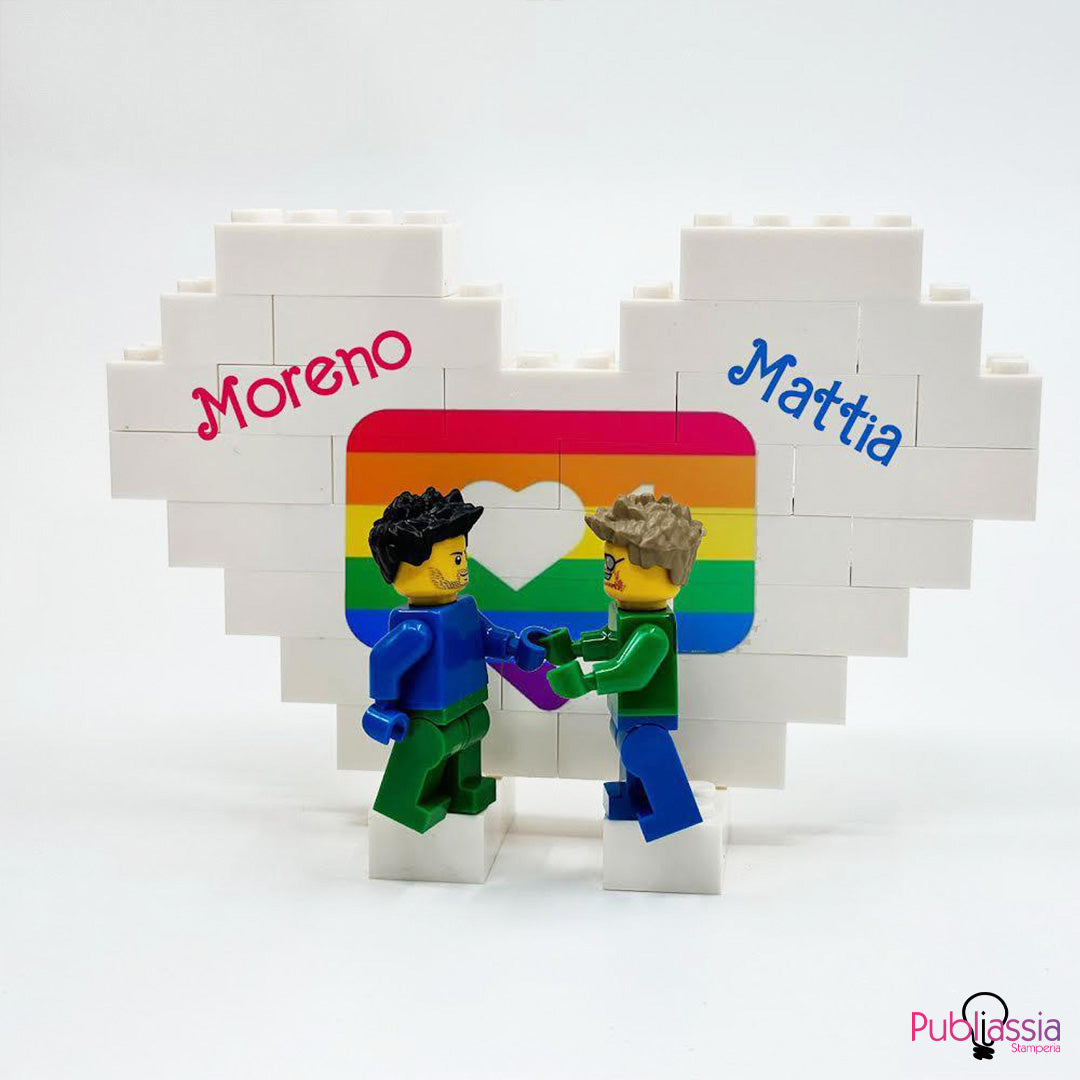 Peace - Mattoncini con nomi personalizzati