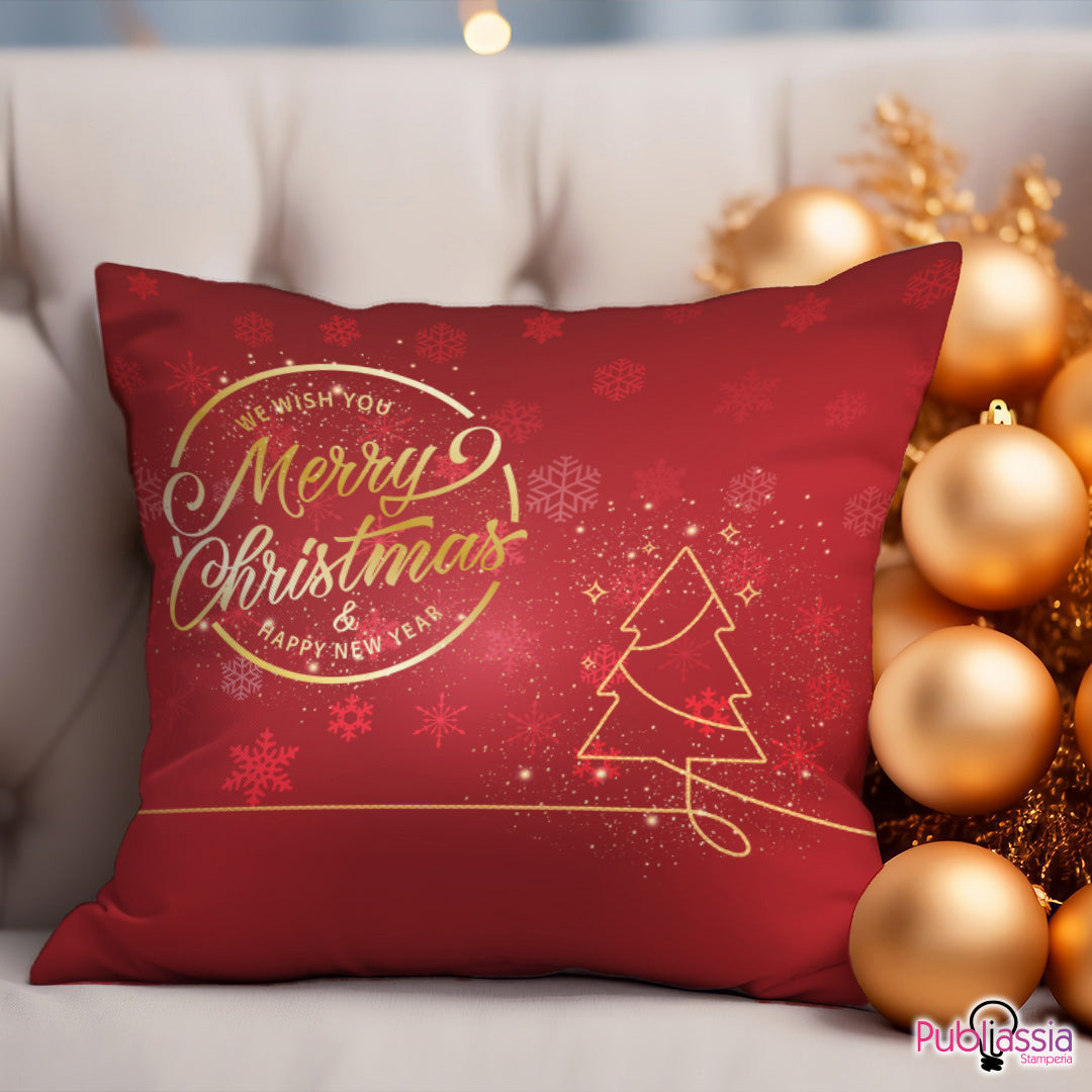 Happy New Year - Cuscino - idea regalo natale