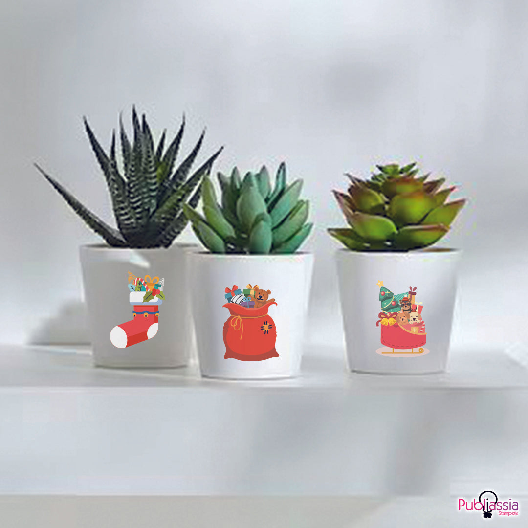 Christmas gift - Set 3 Piantine artificiali