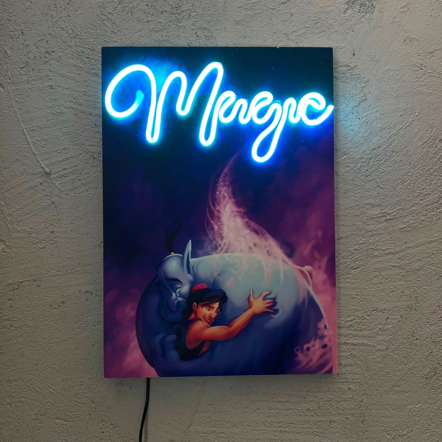 Genius - Quadretto con Neon Led