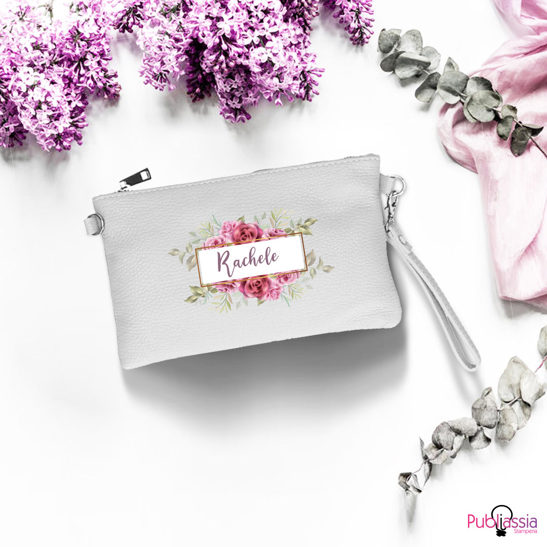 Rose - Pochette Ecopelle Personalizzata