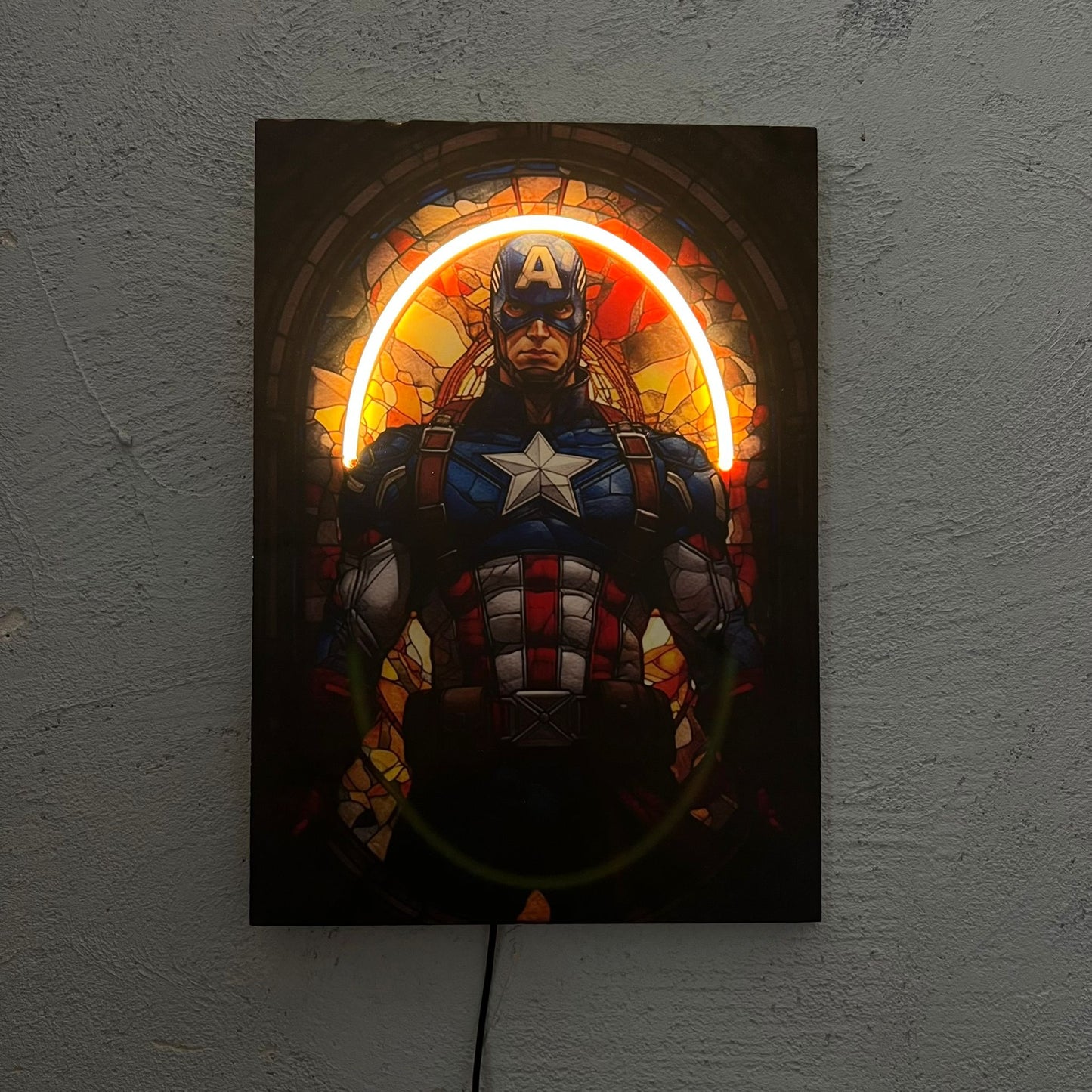 Capitan - Quadretto con Neon Led