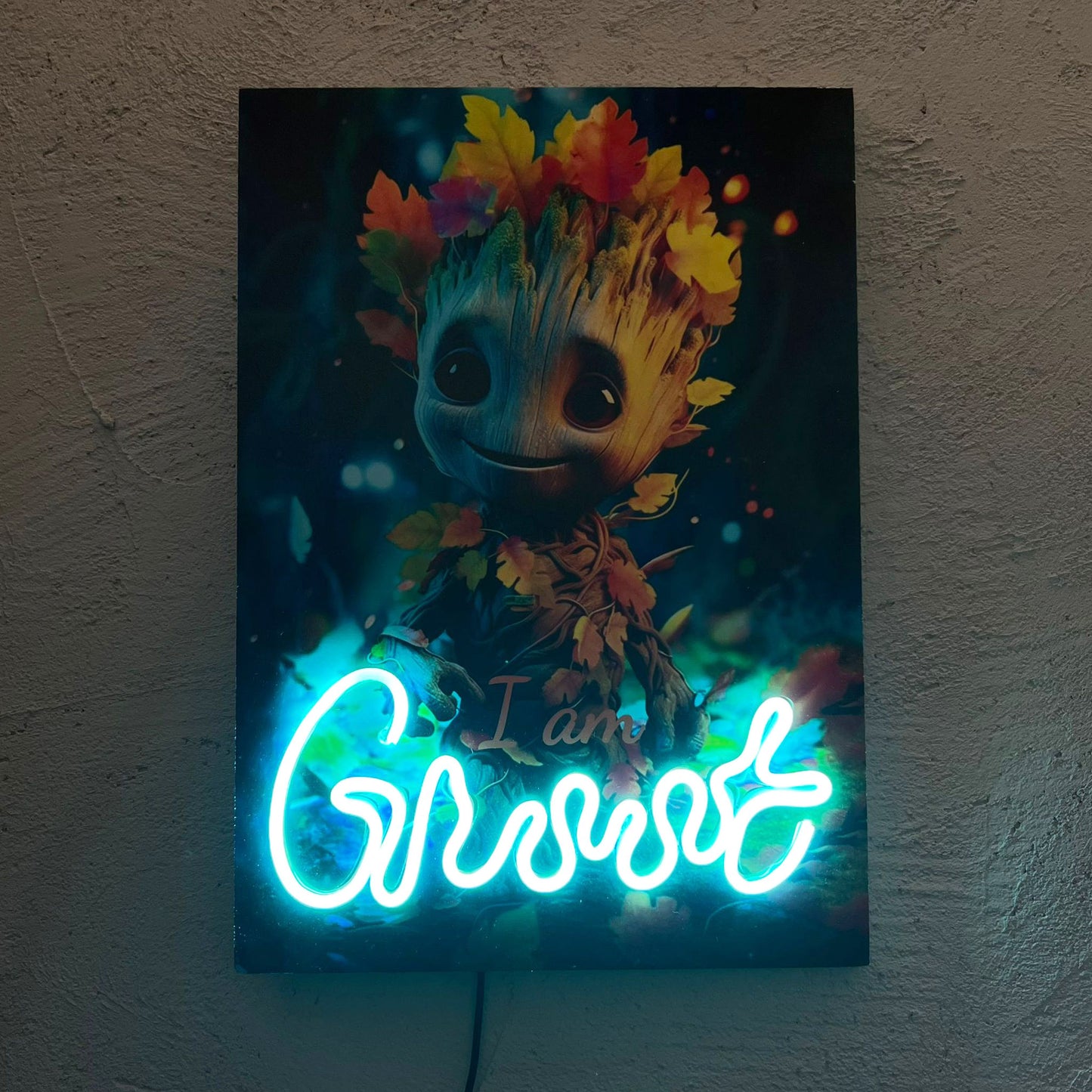 Color - Quadretto con Neon Led