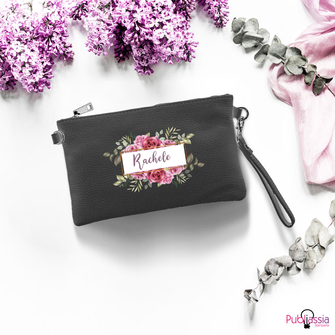 Rose - Pochette Ecopelle Personalizzata