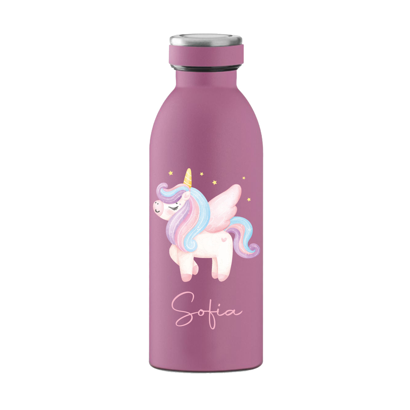 Unicorn - Borraccia termica - personalizzata con nome