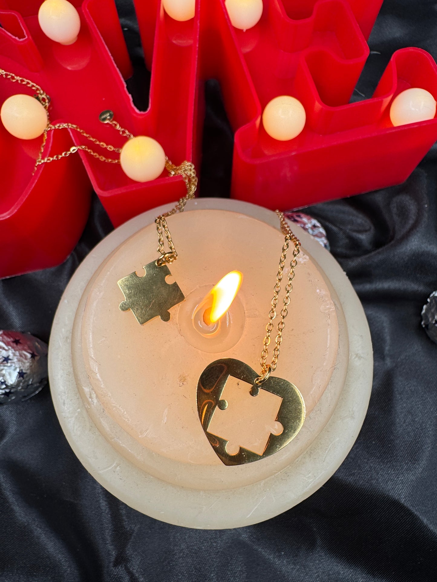 Love Puzzle - Coppia collana puzzle - idea regalo
