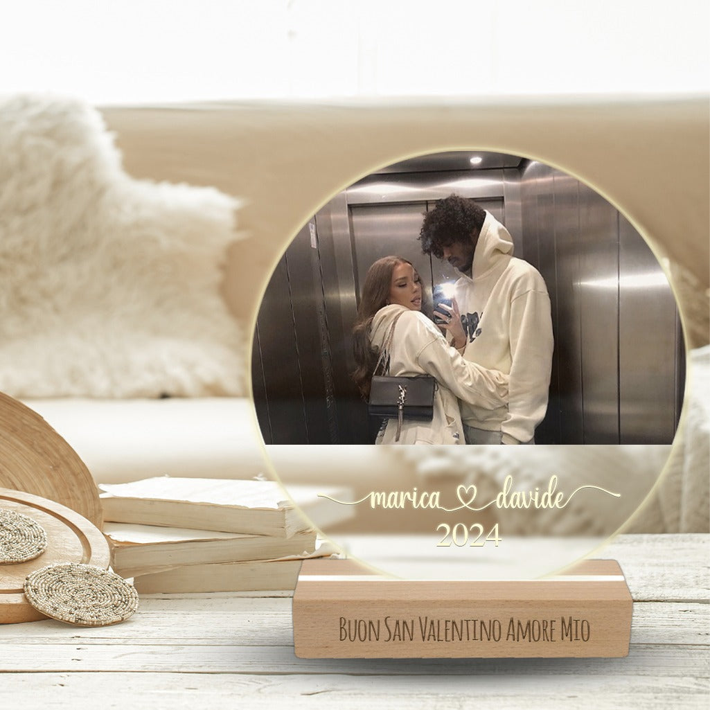 I love you - Lampada - Plexiglass personalizzata