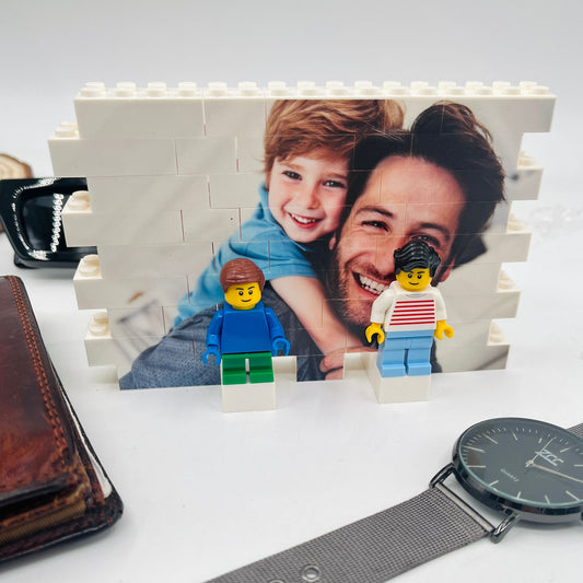 Happy fathers day - Mattoncini con foto personalizzata