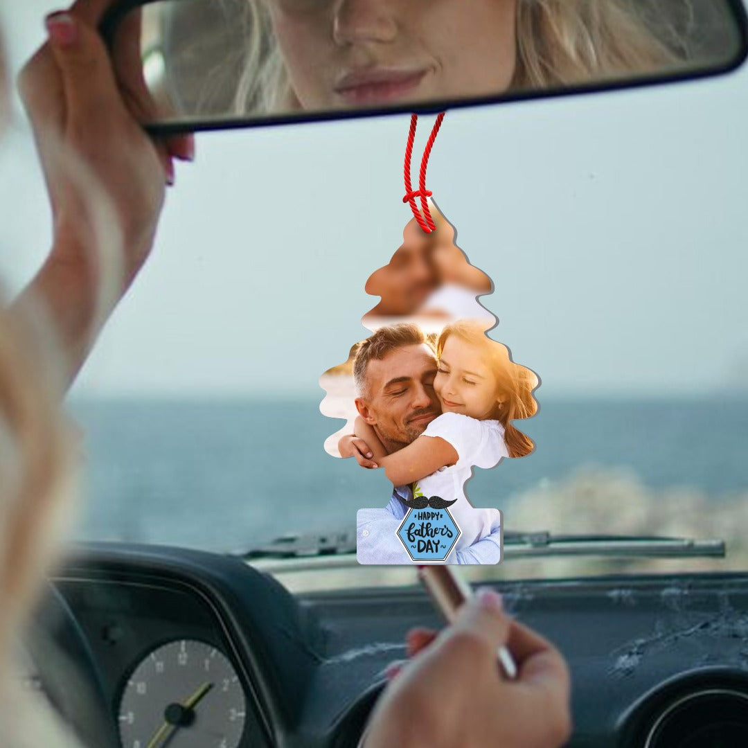 Happy father's day - Profumatore Deodorante Auto - personalizzato con foto
