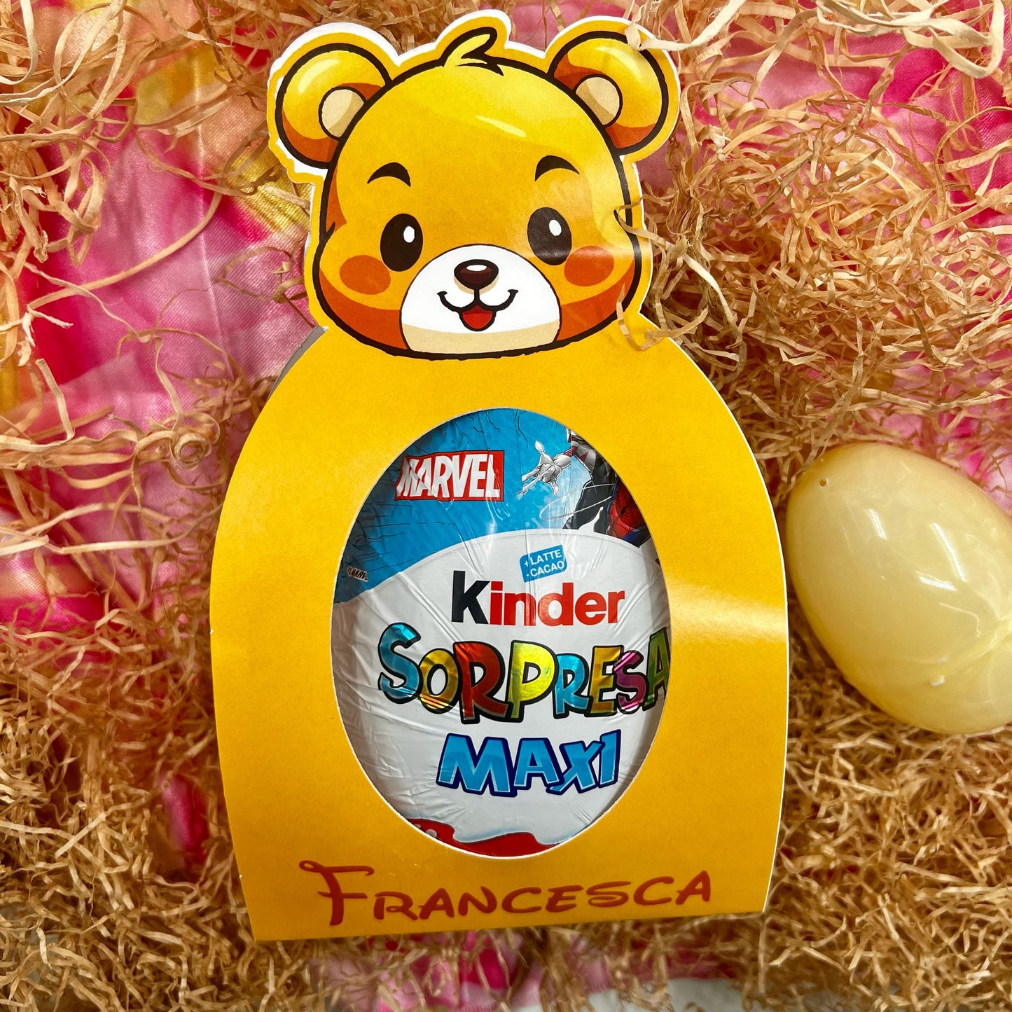 Teddy - Uovo Sorpresa Maxi - personalizzato con nome