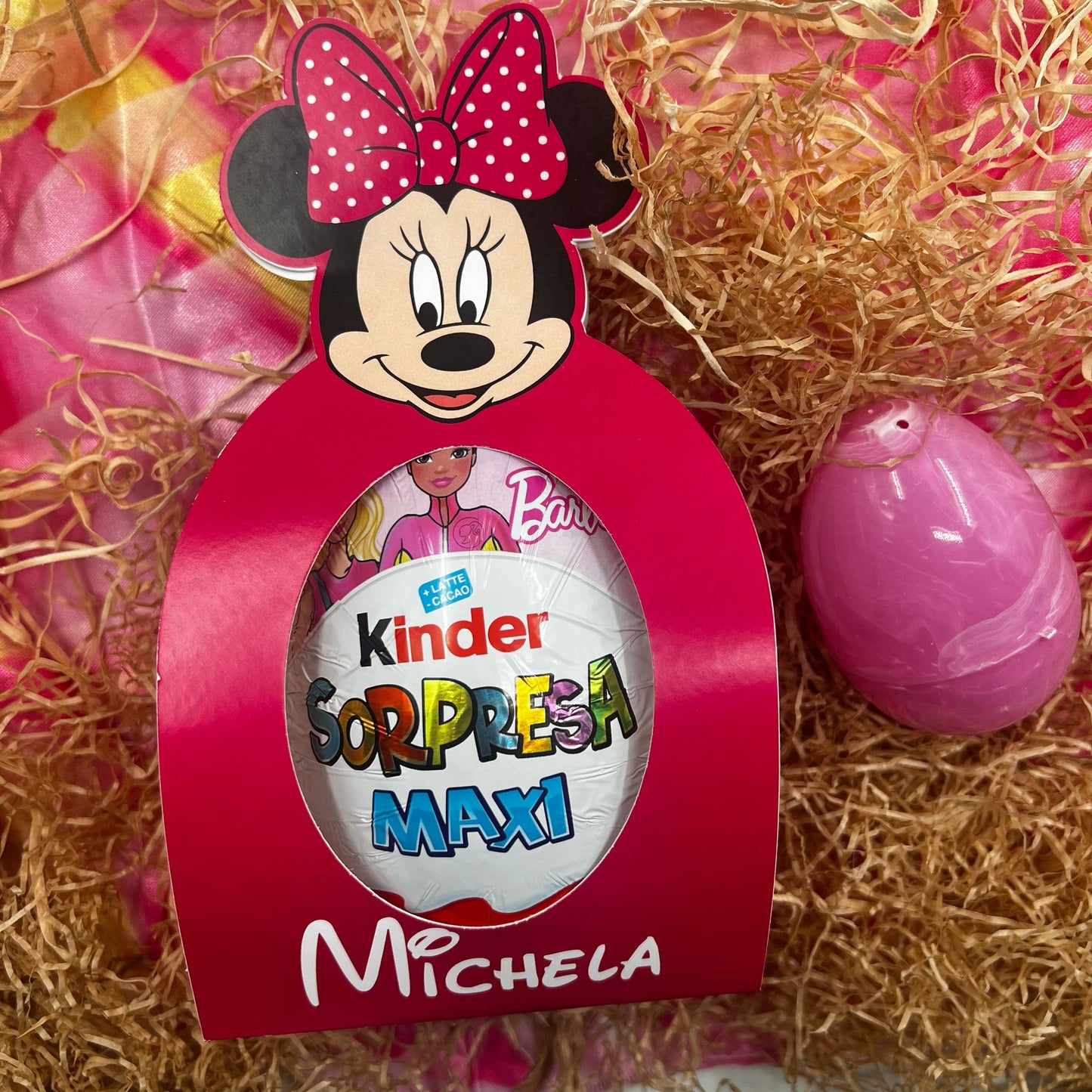 Minnie - Uovo Sorpresa Maxi - personalizzato con nome