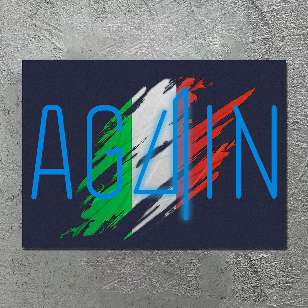 Ag4in - Quadretto con Neon Led