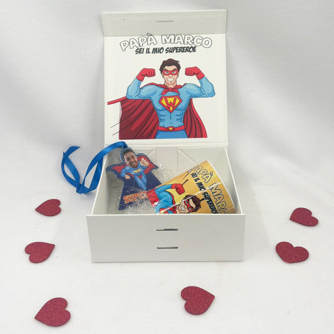 Box Papà sei il mio supereroe