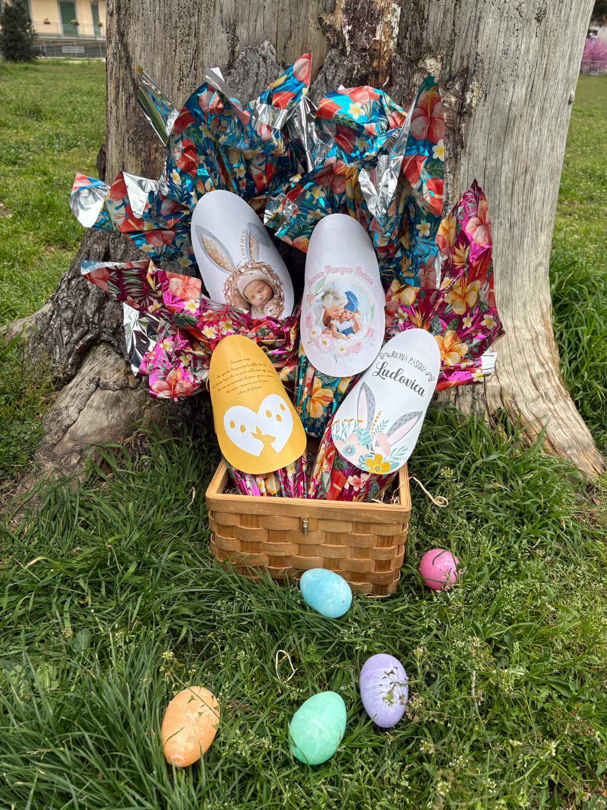 Baby Rabbit - Uova di Pasqua personalizzato con foto