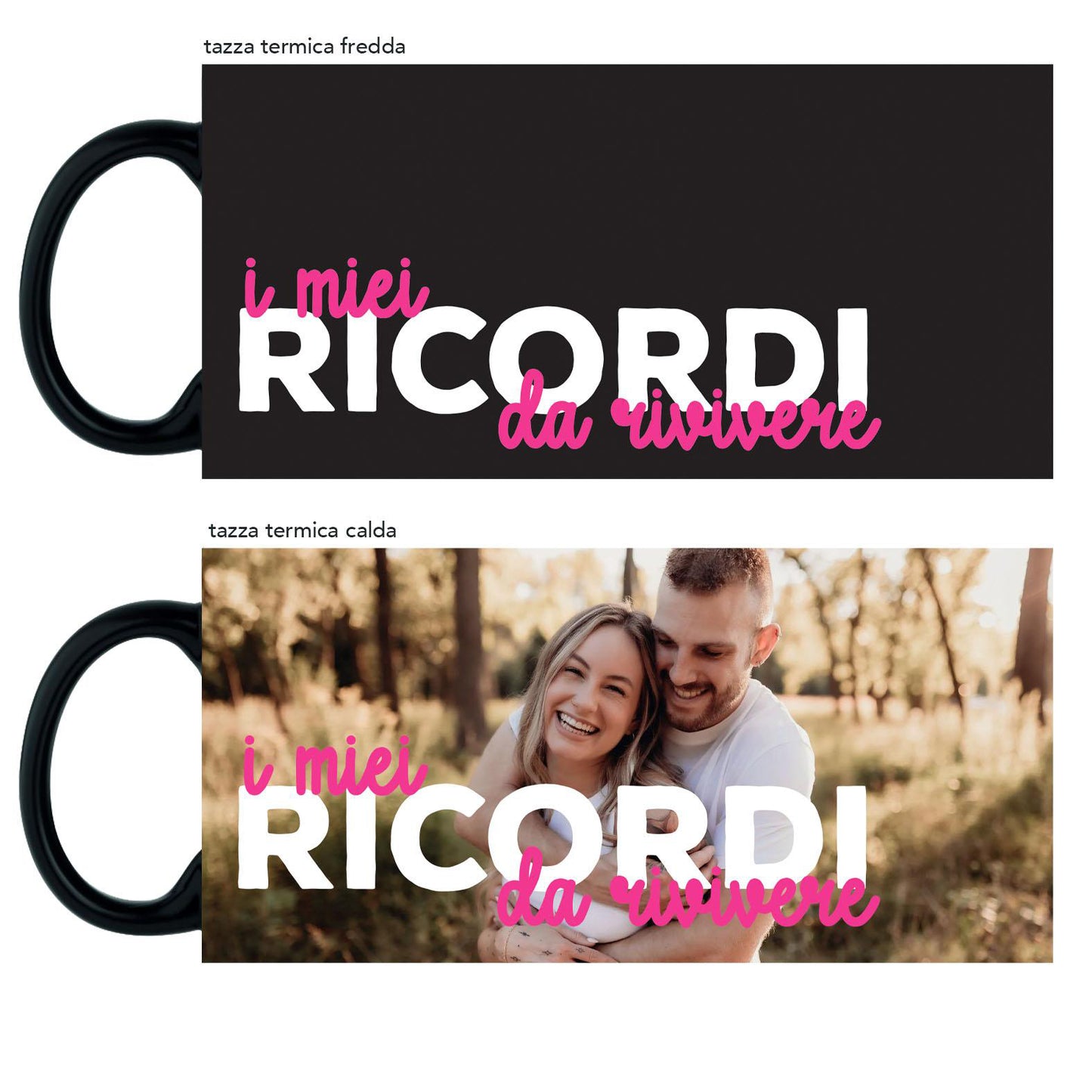 I miei ricordi da vivere - Tazza Magica - personalizzata con foto