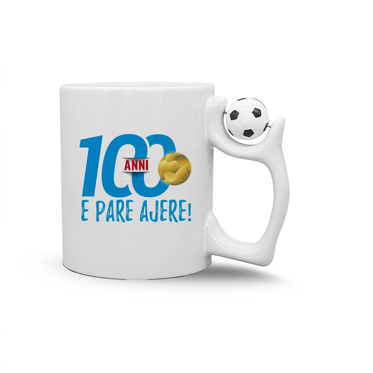100 anni e pare ajere - Tazza mug con manico pallone