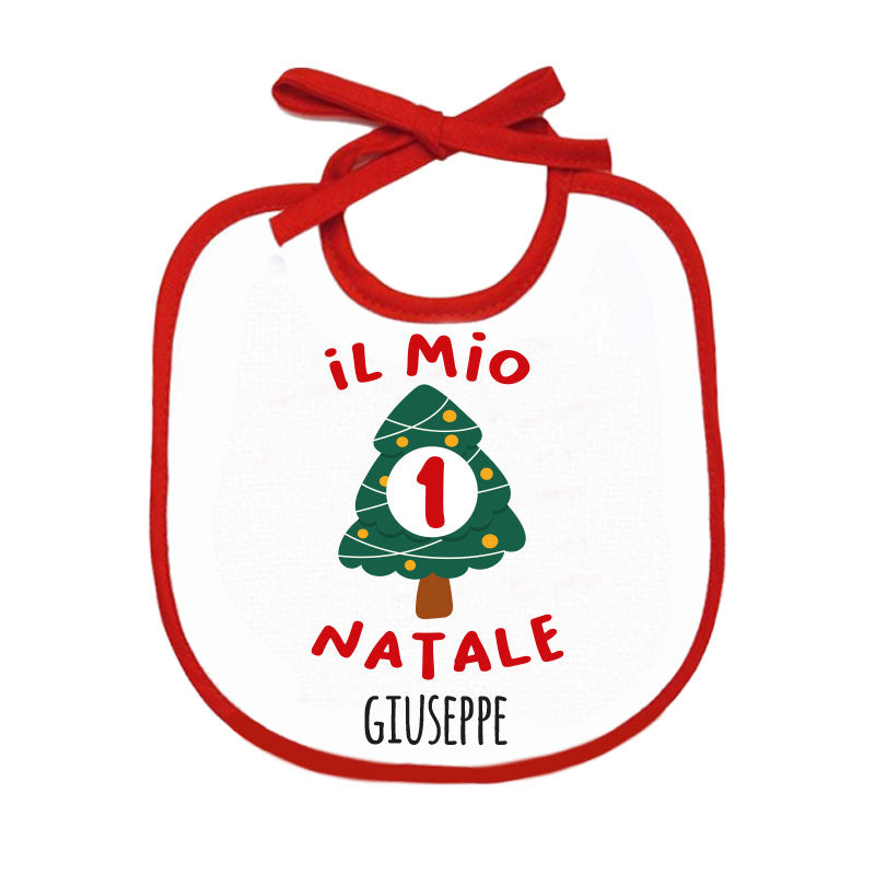 Il mio primo Natale - Bavetto - Personalizzato con nome