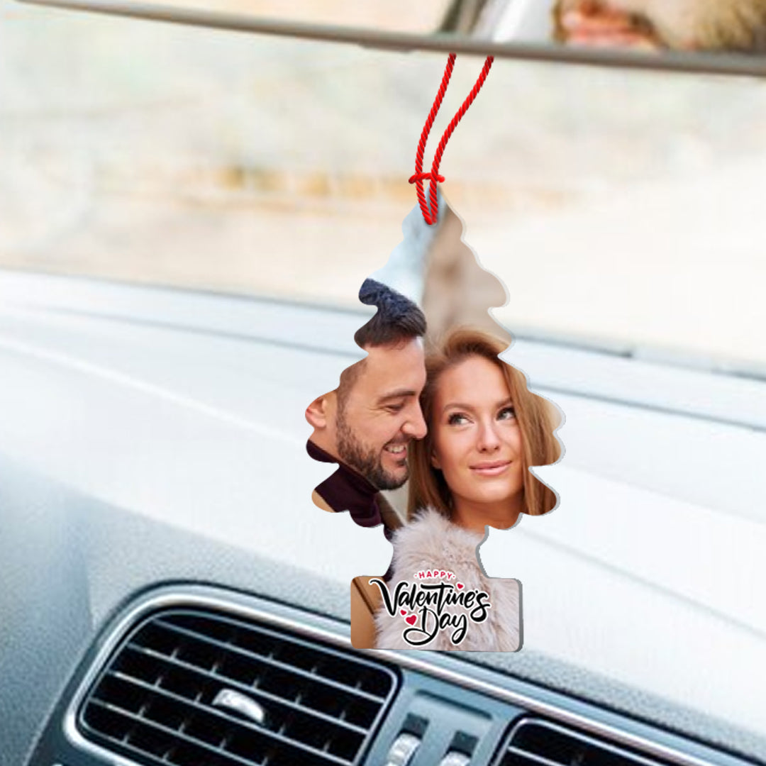 Happy Valentine's day - Profumatore Deodorante Auto - personalizzato con foto